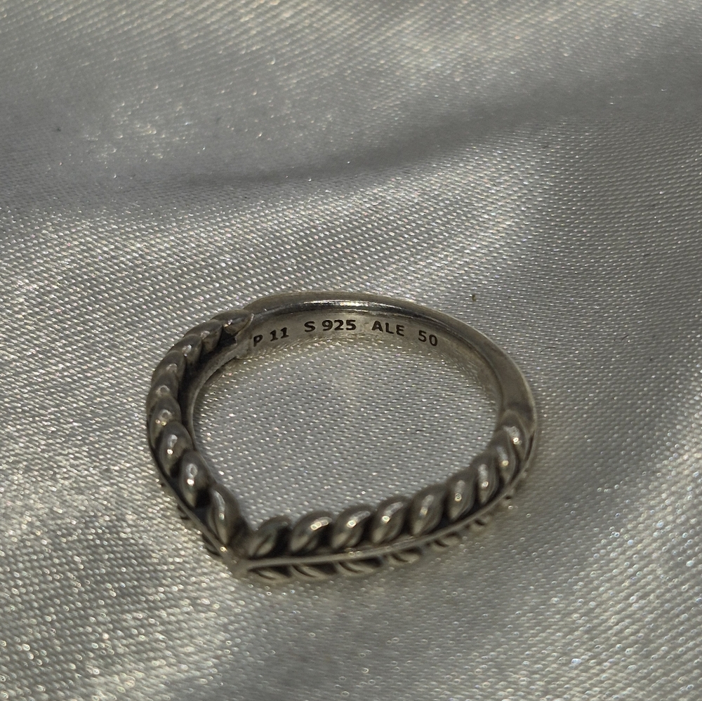 Pandora Ale Sterling Silver Wheat Grains Ring! Size 5. P11 Ale 925 50 - Picture 5 of 6